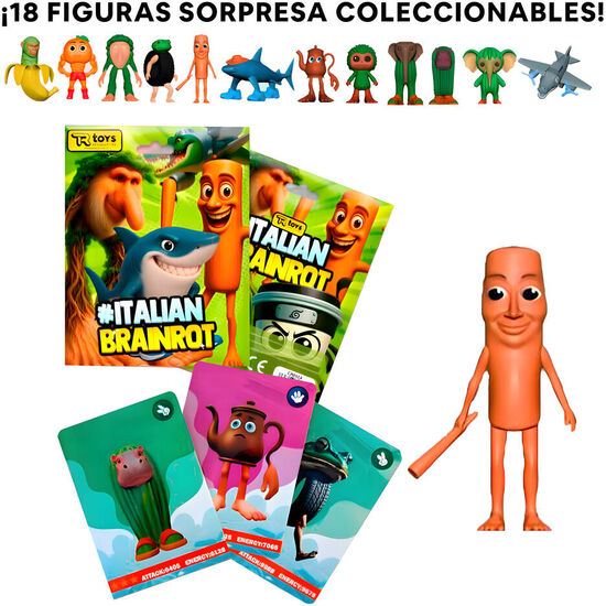 SOBRE FIGURA + 3 CARTAS COLECCIONABLES ITALIAN BRAINROT SURTIDO image 2