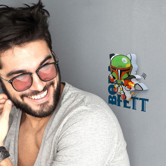 LAMPARA 3D LIGHT FX MINI BOBA FETT STAR WARS image 0