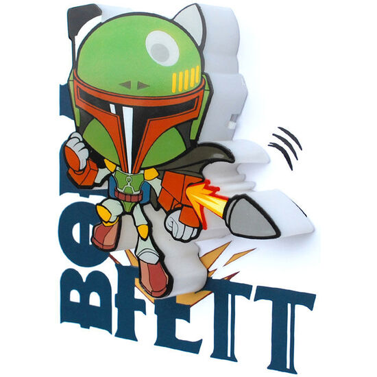 LAMPARA 3D LIGHT FX MINI BOBA FETT STAR WARS image 2