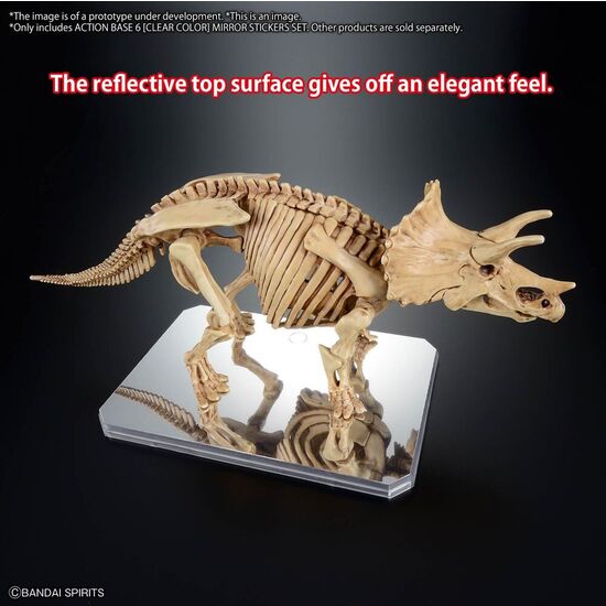 BASE EXHIBICION ACTION BASE 6 TRANSPARENTE CON PEGATINAS ESPEJO image 2