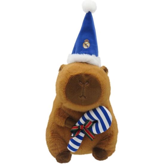 PELUCHE CAPIBARA GORRO DE PAPA NOEL REAL MADRID 35CM image 0