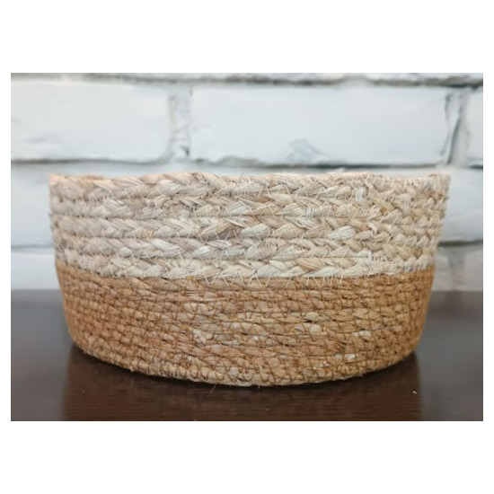 CESTA SEAGRASS REDON.BICOLOR 20X7CM PRIVILEGE image 0