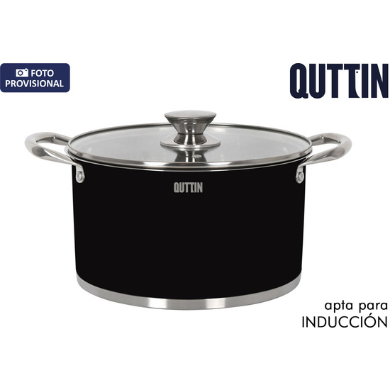 CACEROLA 26CM 8L ACERO IND.C/T HERMES MATT QT image 0