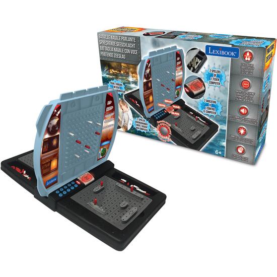BATALLA NAVAL ELECTRÓNICA PARLANTE CON LUCES - 1 A 2 JUGADORES (FR/DE/IT/NL) image 0