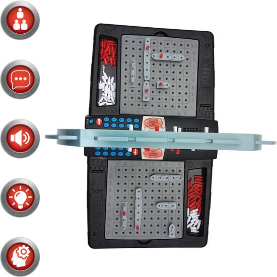 BATALLA NAVAL ELECTRÓNICA PARLANTE CON LUCES - 1 A 2 JUGADORES (FR/DE/IT/NL) image 3