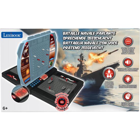 BATALLA NAVAL ELECTRÓNICA PARLANTE CON LUCES - 1 A 2 JUGADORES (FR/DE/IT/NL) image 6