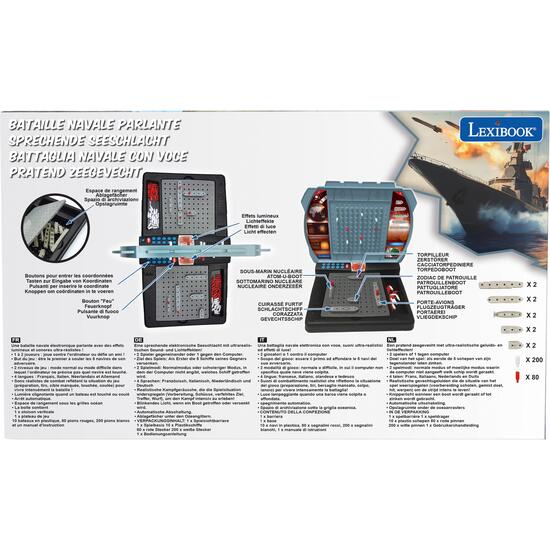 BATALLA NAVAL ELECTRÓNICA PARLANTE CON LUCES - 1 A 2 JUGADORES (FR/DE/IT/NL) image 8
