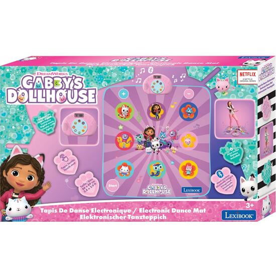ALFOMBRA DE BAILE ELECTRÓNICA, BLUETOOTH Y LUMINOSA GABBYS DOLLHOUSE CON 6 MODOS DE JUEGO image 9