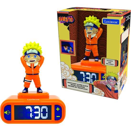 NARUTO LUZ NOCTURNA RELOJ DESPERTADOR CON SONIDOS image 0