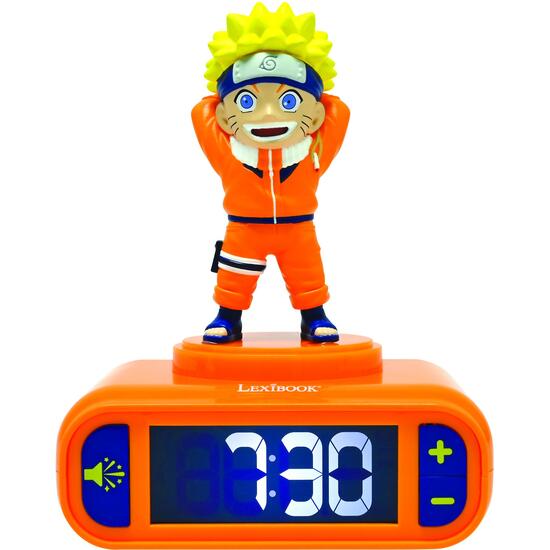 NARUTO LUZ NOCTURNA RELOJ DESPERTADOR CON SONIDOS image 1