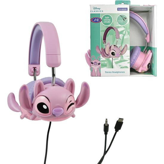 ANGEL DE DISNEY STITCH AURICULARES PLEGABLES CON CABLE Y LIMITACIÓN SEGURA DEL VOLUMEN image 0