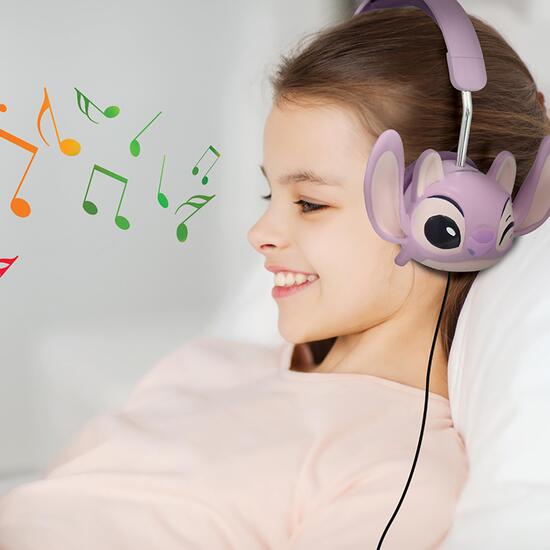 ANGEL DE DISNEY STITCH AURICULARES PLEGABLES CON CABLE Y LIMITACIÓN SEGURA DEL VOLUMEN image 4