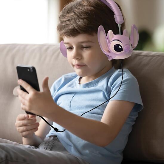 ANGEL DE DISNEY STITCH AURICULARES PLEGABLES CON CABLE Y LIMITACIÓN SEGURA DEL VOLUMEN image 5