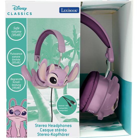 ANGEL DE DISNEY STITCH AURICULARES PLEGABLES CON CABLE Y LIMITACIÓN SEGURA DEL VOLUMEN image 6