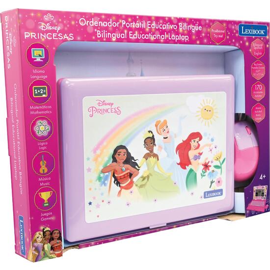 DISNEY PRINCESS PORTÁTIL EDUCATIVO BILINGÜE CON 170 ACTIVIDADES (85 EN CADA IDIOMA) PANTALLA DE 6,7" ES/ES image 9