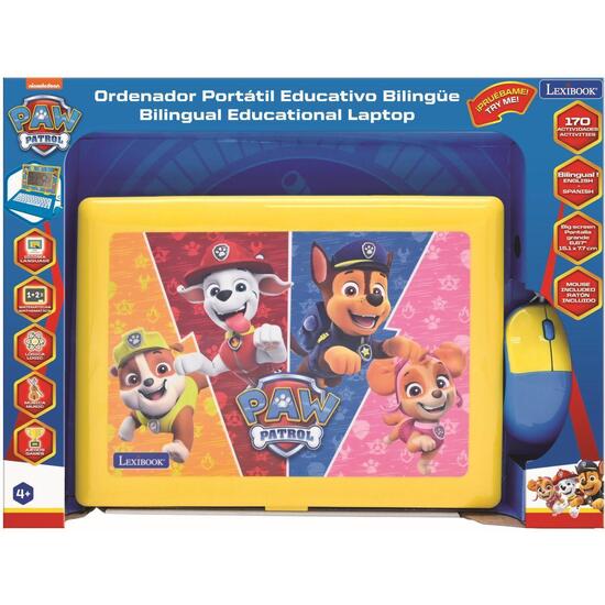 PAW PATROL PORTÁTIL EDUCATIVO BILINGÜE CON 170 ACTIVIDADES (85 EN CADA IDIOMA) PANTALLA DE 6,7" ES/ES image 6