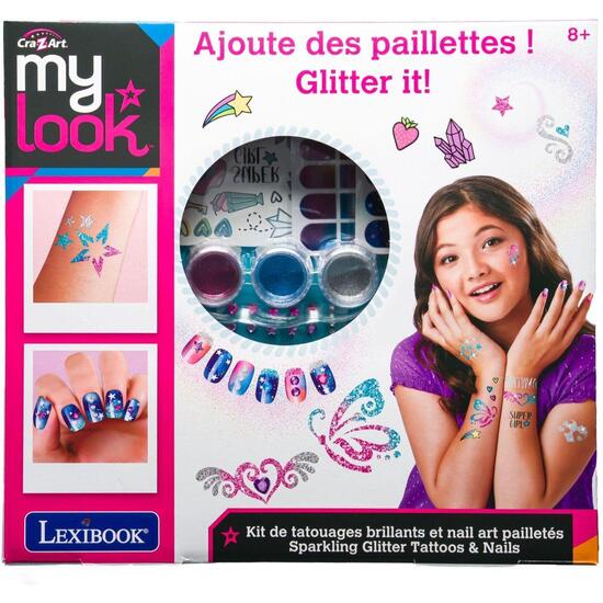 TATUAJES Y UÑAS BRILLANTES CON PURPURINA image 6