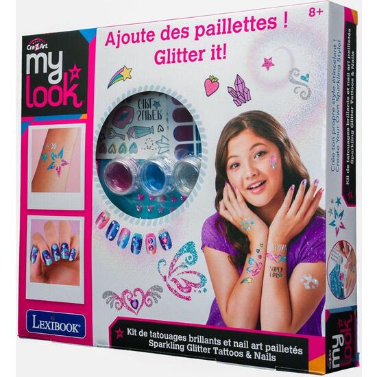 TATUAJES Y UÑAS BRILLANTES CON PURPURINA image 9