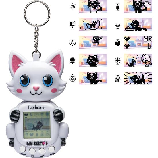 CONSOLA MY BEST-E® GIGAPETS® 2 CATS CON PANTALLA LCD Y ENGANCHE PARA LLAVERO image 3