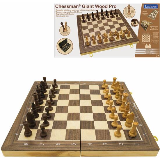 AJEDREZ MAGNÉTICO PLEGABLE DE MADERA image 0
