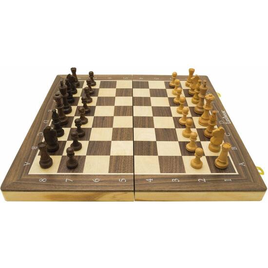 AJEDREZ MAGNÉTICO PLEGABLE DE MADERA image 1