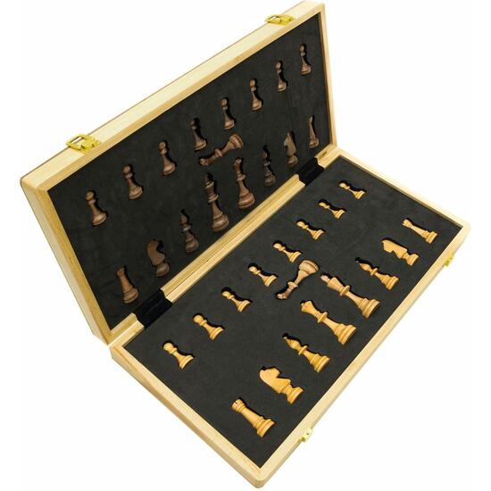 AJEDREZ MAGNÉTICO PLEGABLE DE MADERA image 2