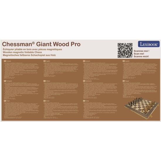 AJEDREZ MAGNÉTICO PLEGABLE DE MADERA image 8