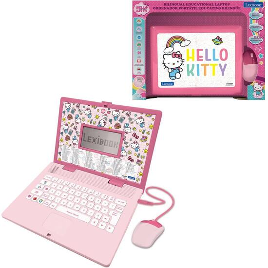 ORDENADOR PORTÁTIL EDUCATIVO BILINGÜE CON VOZ HELLO KITTY  – 164 ACTIVIDADES (EN/ES) image 0
