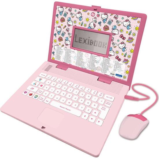 ORDENADOR PORTÁTIL EDUCATIVO BILINGÜE CON VOZ HELLO KITTY  – 164 ACTIVIDADES (EN/ES) image 1
