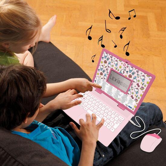 ORDENADOR PORTÁTIL EDUCATIVO BILINGÜE CON VOZ HELLO KITTY  – 164 ACTIVIDADES (EN/ES) image 4