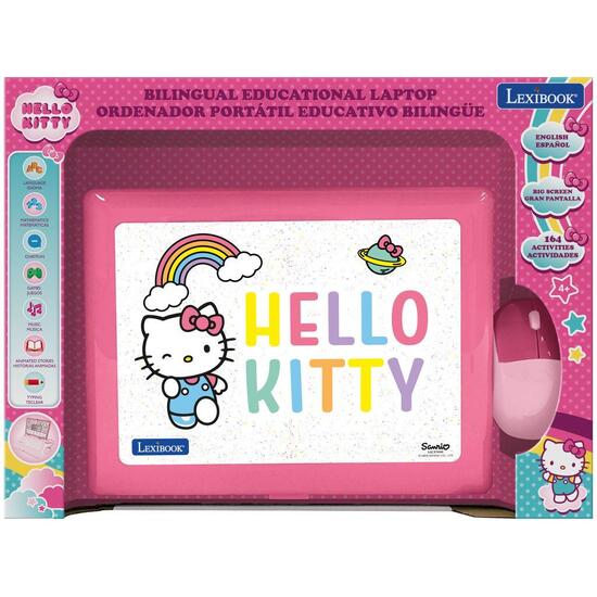 ORDENADOR PORTÁTIL EDUCATIVO BILINGÜE CON VOZ HELLO KITTY  – 164 ACTIVIDADES (EN/ES) image 6