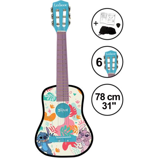 GUITARRA ACÚSTICA STITCH DE MADERA - 31/78 CM image 3