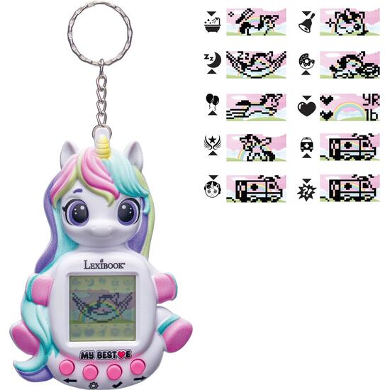 CONSOLA MY BEST-E® GIGAPETS® UNICORN CON PANTALLA LCD Y LLAVERO image 3