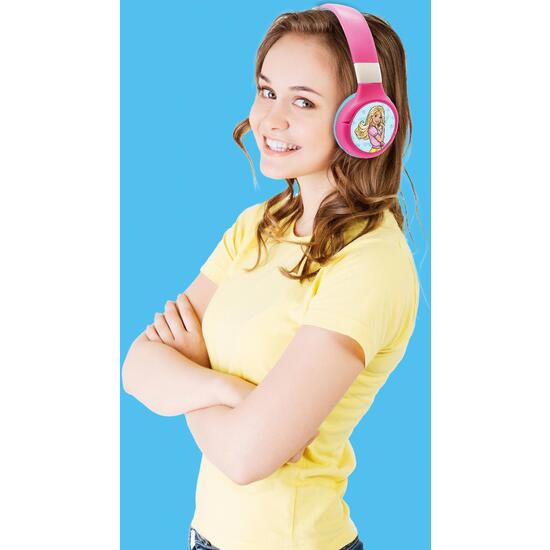 AURICULARES PLEGABLES 2 EN 1 BLUETOOTH® Y CON CABLE CON LIMITACIÓN SEGURA DEL VOLUMEN DISEÑO BARBIE image 7
