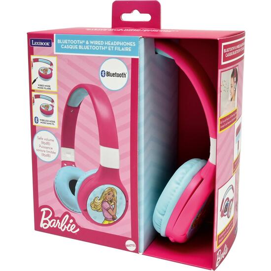 AURICULARES PLEGABLES 2 EN 1 BLUETOOTH® Y CON CABLE CON LIMITACIÓN SEGURA DEL VOLUMEN DISEÑO BARBIE image 9
