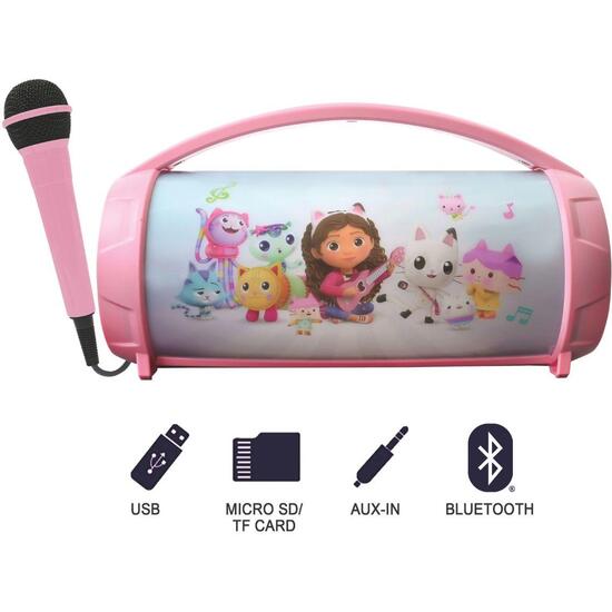 ALTAVOZ LUMINOSO BLUETOOTH® CON MICRÓFONO DE GABBYS DOLLHOUSE image 1