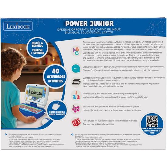 PORTÁTIL EDUCATIVO PARLANTE BILINGÜE CON 40 ACTIVIDADES DIVIDIDAS EN 6 CATEGORÍAS, INCLUIDOS 3 CUENTOS ANIMADOS Y 1 MÉTODO DE APRENDIZAJE DE LECTURA (EN/ES) image 8