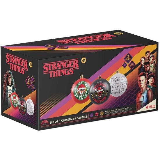 SET 4 ADORNOS NAVIDAD STRANGER THINGS image 1