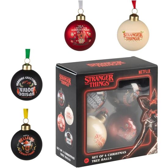 SET 4 ADORNOS NAVIDAD STRANGER THINGS image 3