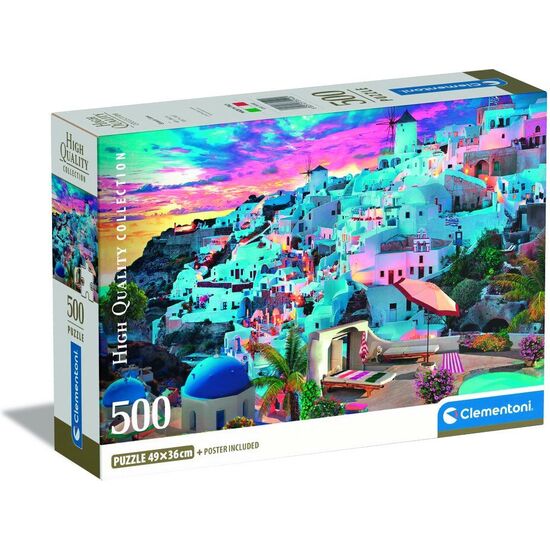 PUZZLE GREECE VIEW HIGH QUALITY 500PZS image 0