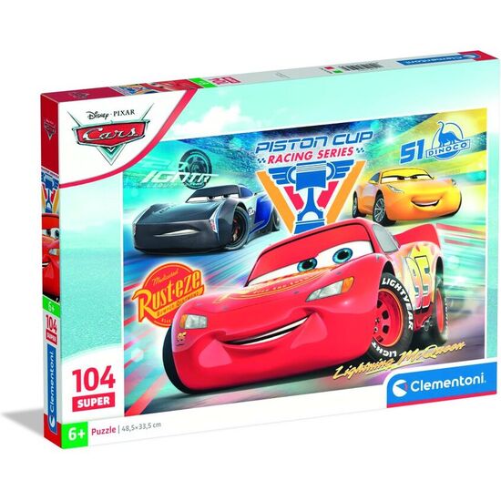 PUZZLE SUPER CARS DISNEY PIXAR 104PZS image 0