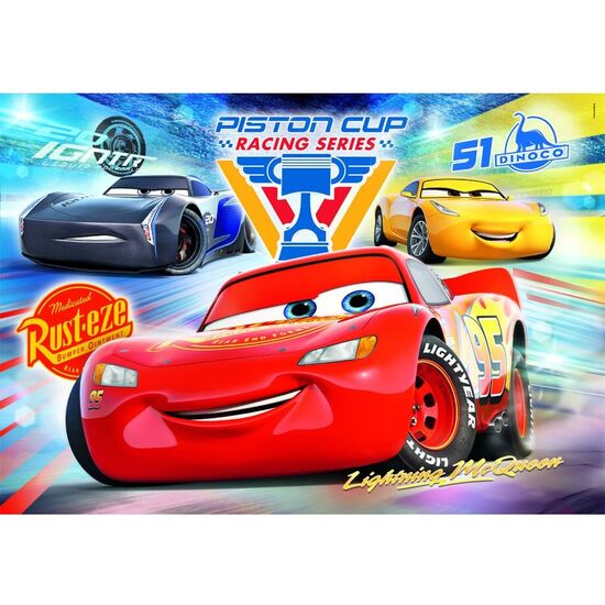 PUZZLE SUPER CARS DISNEY PIXAR 104PZS image 1