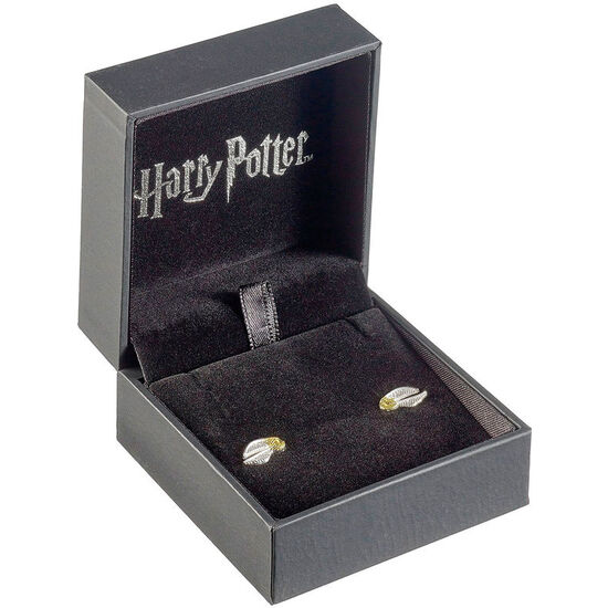 PENDIENTES GOLDEN SNITCH PLATA image 1