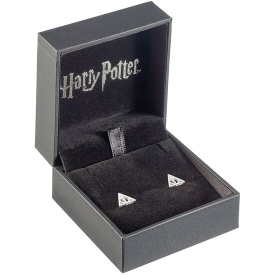 PENDIENTES DEATHLY HALLOWS PLATA image 1