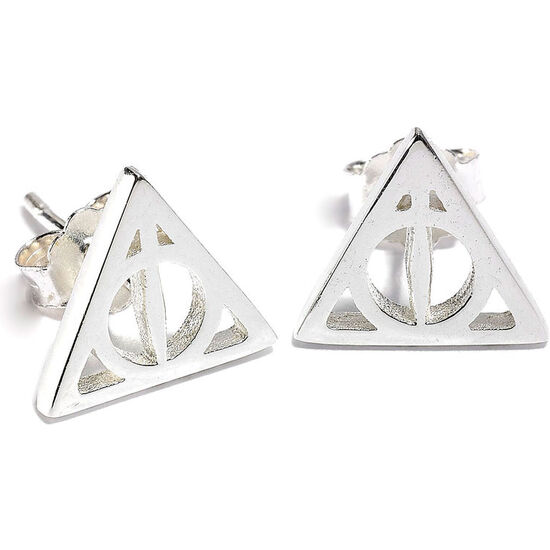 PENDIENTES DEATHLY HALLOWS PLATA image 2