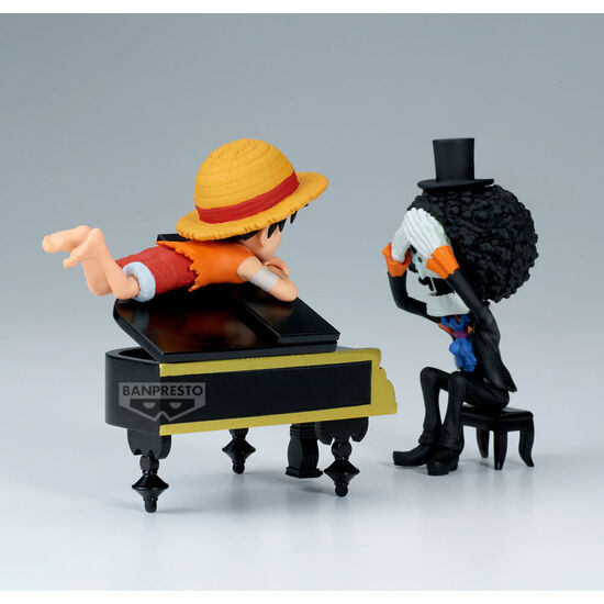 FIGURA LUFFY & BROOK WORD COLLECTABLE STORIES ONE PIECE 8CM image 3