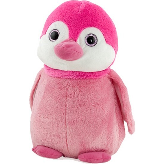 PINGÜINO ROSA 45CM OJOS DE CRISTAL image 0