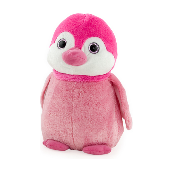 PINGÜINO ROSA 27CM OJOS DE CRISTAL image 0