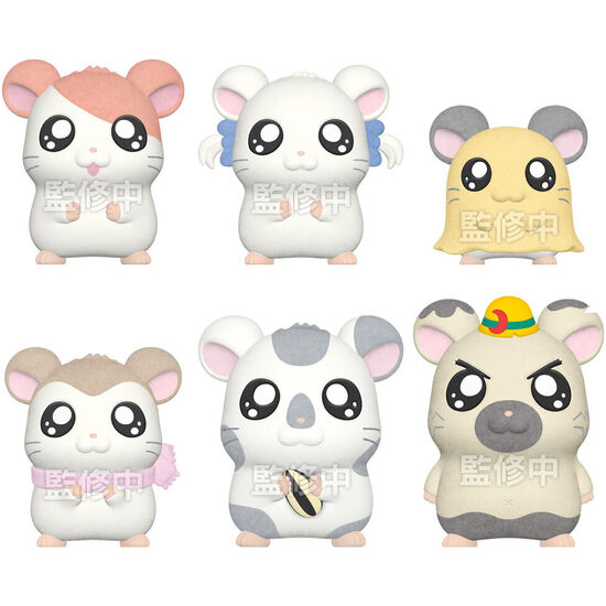 FIGURA HAMTARO FLOCKED DOLL 4CM SURTIDO image 0