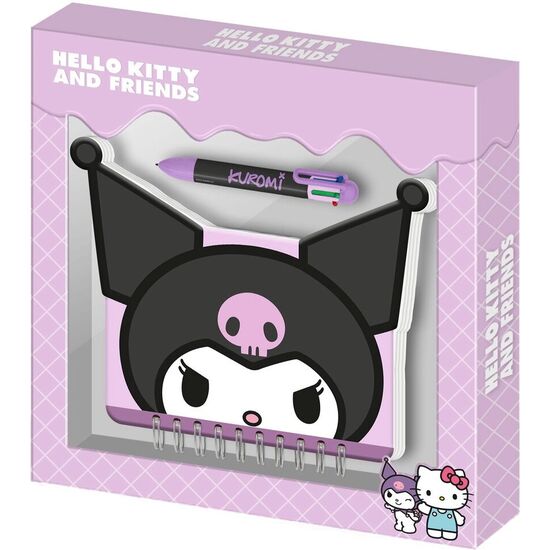 DIARIO + BOLIGRAFO KUROMI HELLO KITTY AND FRIENDS image 0